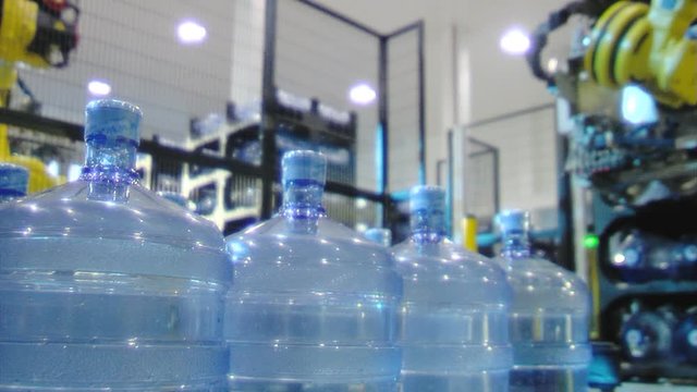 Bottled water factory