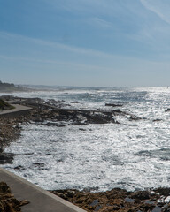 Ocean in Matosinhos, Portugal.