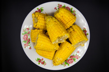 corn on a plate
