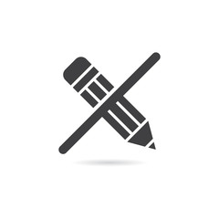 Vector Isolated No Pencil Icon