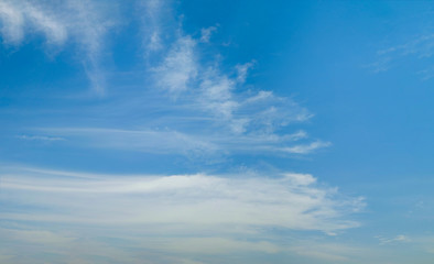 Naklejka na ściany i meble beautiful blue sky with white cloud.