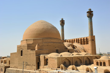 The Isfahan Grand Mosque was built in 771. In the following years, additional sections were made to the mosque. The mosque is on the Unesco world heritage list.