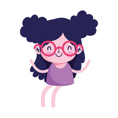 Isolated girl cartoon vector design