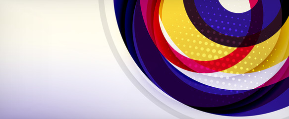 Obraz premium Trendy simple circle abstract background, dynamic motion concept. Vector Illustration For Wallpaper, Banner, Background, Card, Book Illustration, landing page