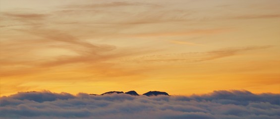 Scenic View Of Cloudscape During Sunset