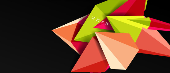 Trendy simple triangle abstract background, dynamic motion concept. Vector Illustration For Wallpaper, Banner, Background, Card, Book Illustration, landing page