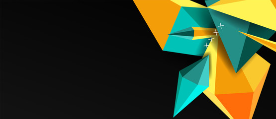 Trendy simple triangle abstract background, dynamic motion concept. Vector Illustration For Wallpaper, Banner, Background, Card, Book Illustration, landing page