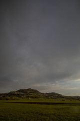 Regenwolken über dem Land