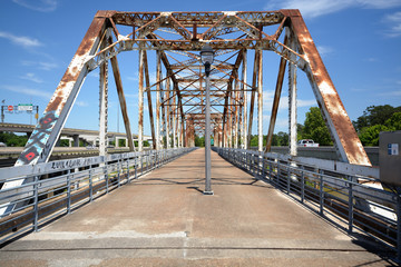 Truss Bridged in Texas on a beautiful day. 