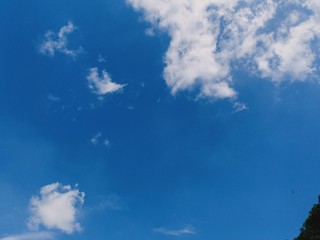 blue sky and clouds