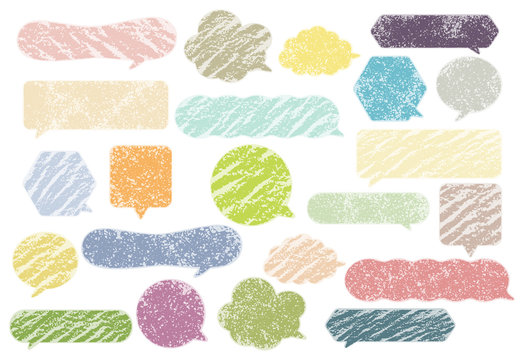 colorful grunge vector bubbles set © Kbiscuit