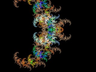 Imaginatory fractal background Image