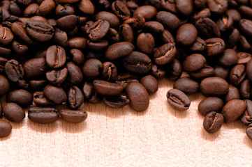 roasted coffee beans, can be used as a background
