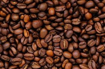 roasted coffee beans, can be used as a background
