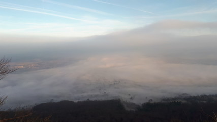 Fototapeta premium Morgennebel im Tal
