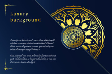 luxury ornamental mandala design gold color.Vintage decorative elements. Hand drawn background. Islam, Arabic, Indian, ottoman motifs, invitation card design, Ramadan card design