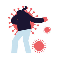 man infected with new coronavirus