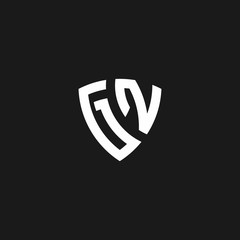 GN monogram logo with shield shape