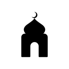 mosque icon vector simple design