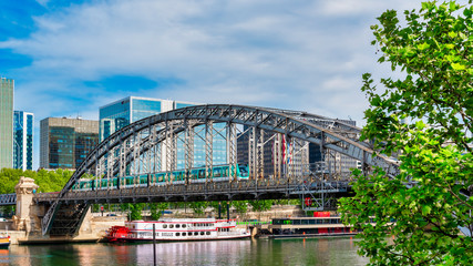 Fototapeta premium Métro aérien pontParis