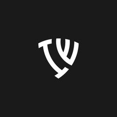 IW monogram logo with shield shape