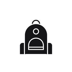 backpack icon vector illustration glyph design