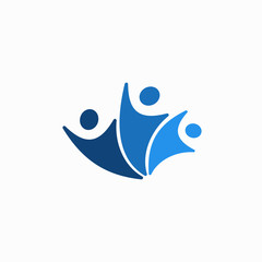 growth people vector logo