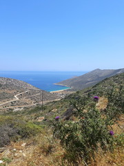 Fototapeta na wymiar Outlook from an greece island, Ios