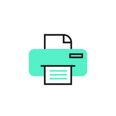 printer icon vector illustration modern design