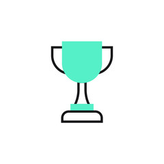 trophy icon vector illustration modern design