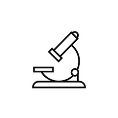 microscope icon vector illustration outline design