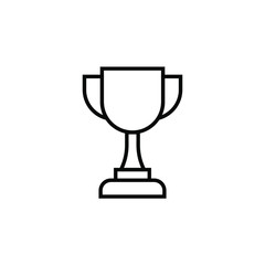 trophy icon vector illustration outline design