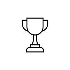 trophy icon vector illustration outline design