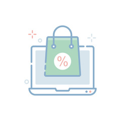 Online Shopping Vector icon