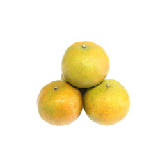 Orange fruit isolated on white background