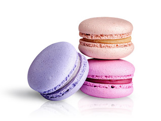 Two macaroon each other and one next