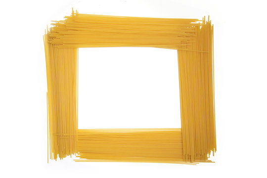 Pasta on a white background. Italian pasta.