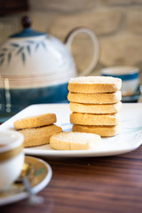 Shortbread with Lemon and Vanilla Beans for Afternoon Tea