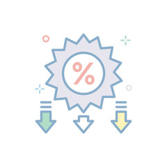 Discount Vector icon