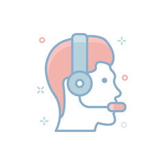 Customer Support Vector icon