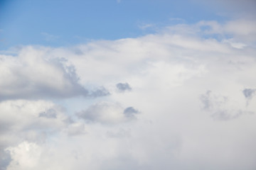 Cloud in the blue sky. A beautiful clouds against the blue sky background. Beautiful cloud pattern in the sky.