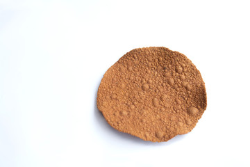 Rotten beans Tai Yai local food on white background With clipping path.