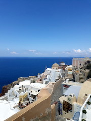 Fototapeta na wymiar Beautiful Outlook of Oia, Santorini, Greece