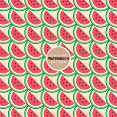 Cute and colorful watermelon pattern