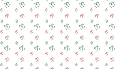 Presents for Christmas icon set background on red and green colors in white isolated background. Vector EPS 10.