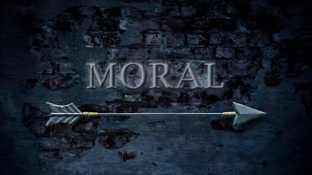 Street Sign the Way to Moral