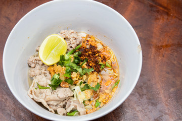 thai noodle on lunch