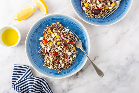 Mediterranean quinoa salad