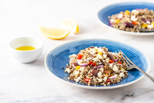 Mediterranean quinoa salad