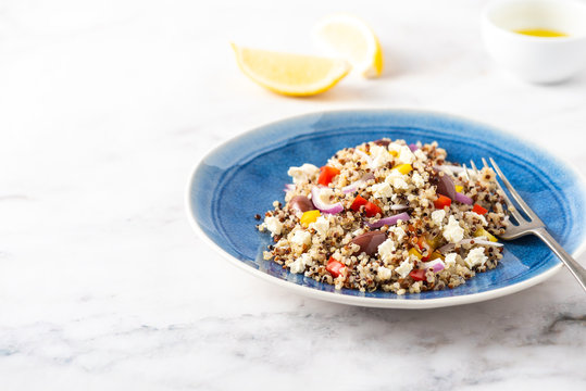 Mediterranean quinoa salad